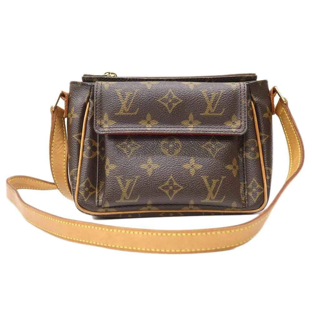 Louis Vuitton Vivacite Monogram Canvas Shoulder Bag Brown
